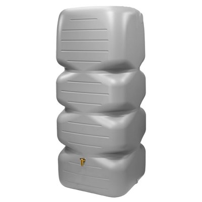 GARANTIA R&eacute;cup&eacute;rateur d'eau de pluie  Cubus 1 000 L Gris b&eacute;ton
