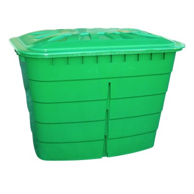 GRAF R&eacute;cup&eacute;rateur d'eau Garantia rectangulaire vert 520L