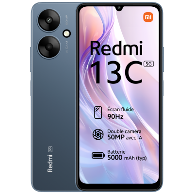 XIAOMI Redmi 13C 5G Bleu 4 GO + 128 GO