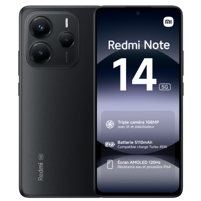 Redmi Note 14 5G 8/256 Midnight Black