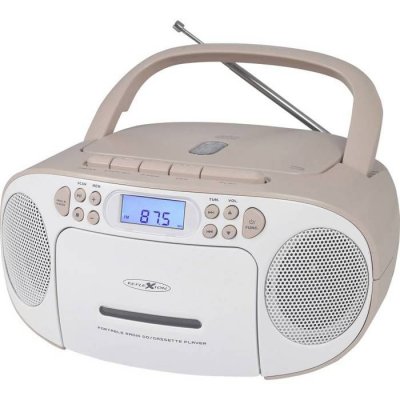 REFLEXION  RCR2260PK Radio-lecteur CD FM AUX, CD, Cassette, FM rose