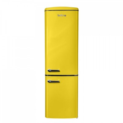 LINARIE R&eacute;frig&eacute;rateur cong&eacute;lateur retro ljco250lemon 244 litres lemon 