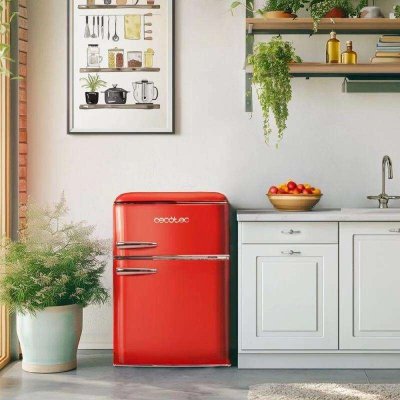 CECOTEC R&eacute;frig&eacute;rateur Mini R&eacute;tro  Bolero CoolMarket 2D Origin 86 Red E Red