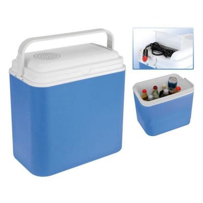 FRIZET R&eacute;frig&eacute;rateur Portable &Eacute;lectrique Excellent 24 L 12 V Bleu Blanc