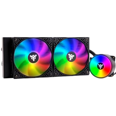 ITEK Refroidisseur deau  Evoliq Rainbow RGB 240mm Black (ITLCEVOR240)