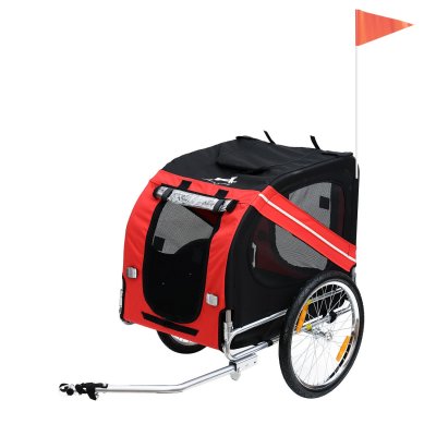 PAWHUT Remorque de v&eacute;lo pour chien