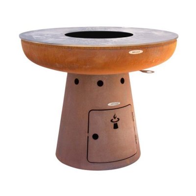 NERO Remundi - Barbecue brasero en acier  102 x 68 cm (DxH) 