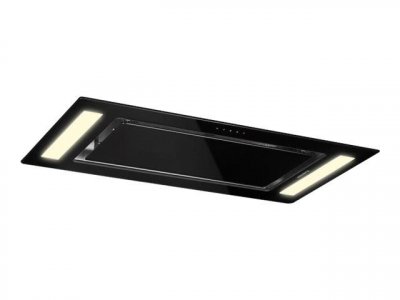 KLARSTEIN Remy Set hotte aspirante 90cm 230W 620 m&sup3;/h noire + 2 filtres recyclag