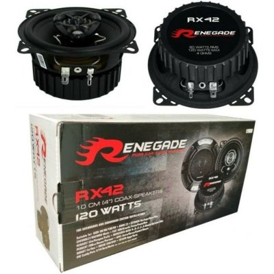 RENEGADE  Haut-parleurs coaxiaux 4 (10 cm) KOAX SYSTEM 2 VOIES 60 Watt RMS