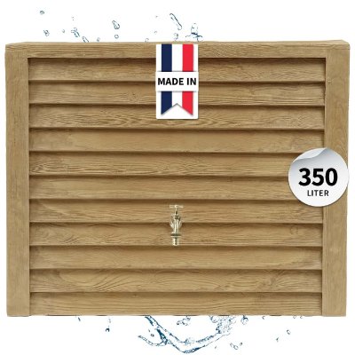 GARANTIA R&eacute;servoir &agrave; eau mural Woody - Bois clair - 350L 