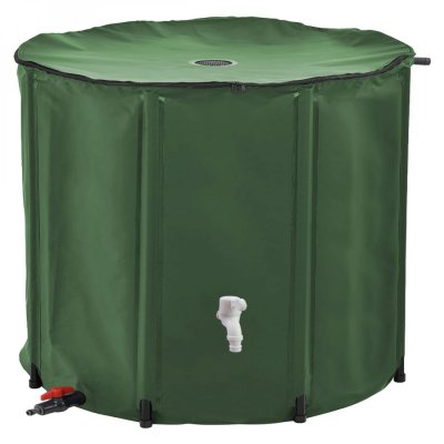 LINXOR R&eacute;servoir souple, r&eacute;cup&eacute;rateur d'eau de pluie pliable - 1000 L - Vert