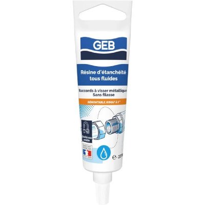 GEB R&eacute;sine d'&eacute;tanch&eacute;it&eacute; tous fluides, 20ml, 