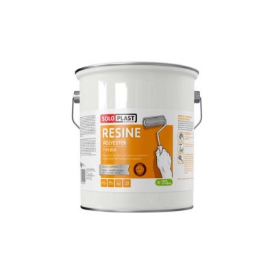 SOLOPLAST R&eacute;sine polyester &Eacute;co  Cond.: Pot de 5 kg sans durcisseur