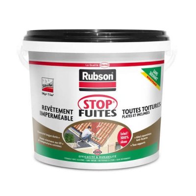 RUBSON R&eacute;sine silicone - &eacute;tanch&eacute;it&eacute; toitures - polyvalent - 5 kg - SP 360 