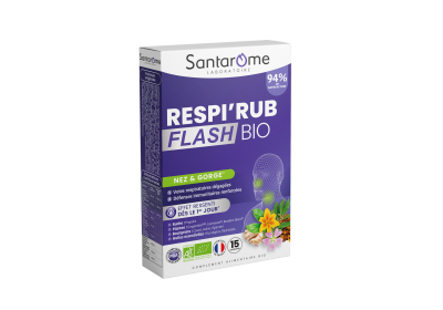 Respi'rub Flash Bio 15 Comprim&eacute;s Nez et Gorge Santarome