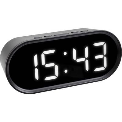TFA DOSTMANN R&eacute;veil &agrave; quartz  60.2025.01 noir