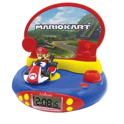 LEXIBOOK R&eacute;veil projecteur  Mario Kart 3D avec sons du jeu vid&eacute;o