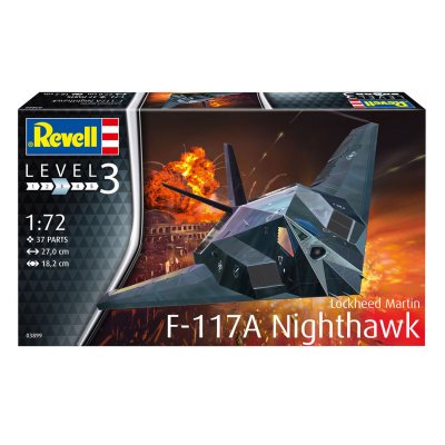 REVELL  F-117A Nighthawk Stealth Fighter pi&egrave;ces