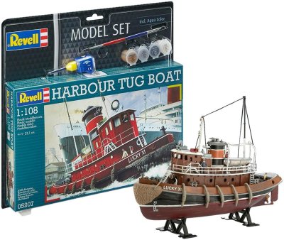 REVELL MODEL SET - Harbor Tug Boat Bateau Maquette, 65207