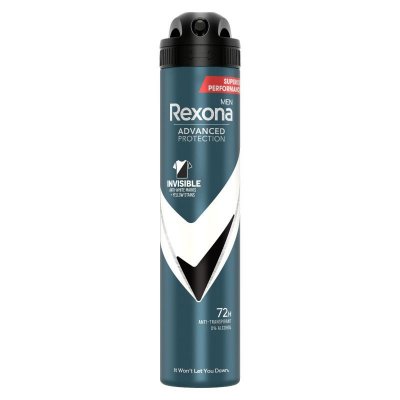 REXONA  Advanced Protection D&eacute;odorant Spray Invisible Noir & Blanc
