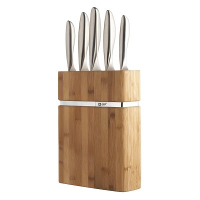 SABATIER TROMPETTE RICHARDSON SHEFFIELD - FORME - Bloc Bamboo 5 couteaux de cuisine