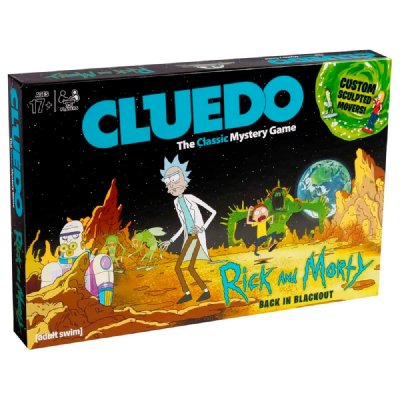 WINNING MOVES Rick et Morty jeu de plateau Cluedo Back in Blackout *ANGLAIS*