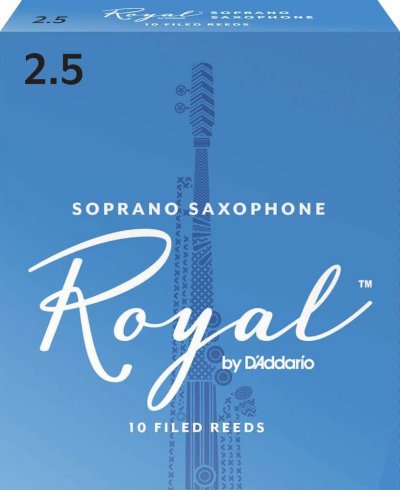 D ADDARIO RICO Rico Anches Rico Royal pour saxophone soprano, force 2.5, pack de 10