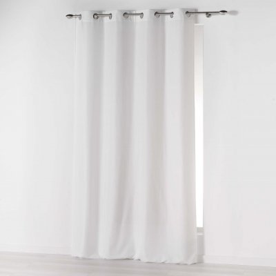 Rideau a oeillets Microfibre Absolu Blanc 140 x 280 cm