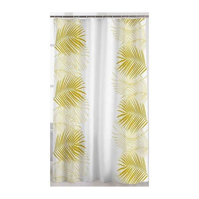 PARIS PRIX Rideau de Douche Imprim&eacute; Orbella 180x200cm Blanc