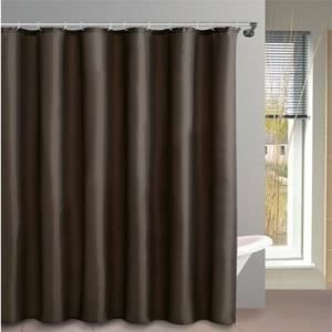 MSV Rideau de douche l.180xh.200cm chocolat, polyester