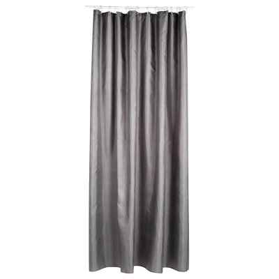 PARIS PRIX Rideau de douche - Polyester - 180 x 200 cm - Gris