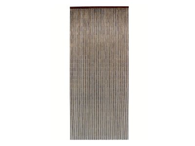 Rideau de porte Acajou b&acirc;tonnets bambou vernis - 90x200 cm - Morel