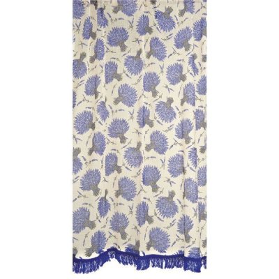 Rideau marseillais imprim&eacute; 200g/m2 Lavande 225 x 140 cm - Multicolore