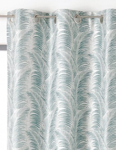 Rideau tamisant, 985/43/375ab 145x250 vert d'eau l.145 x H.250 cm