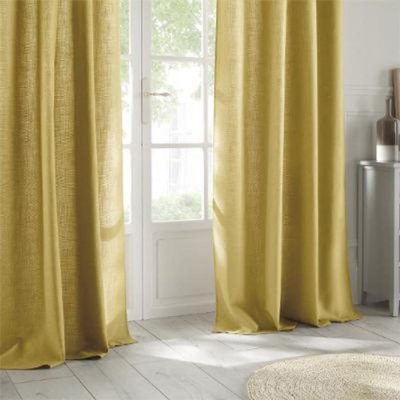 Rideau Tissu Ocre 140 x 260 cm - Ocre - Atmosphera