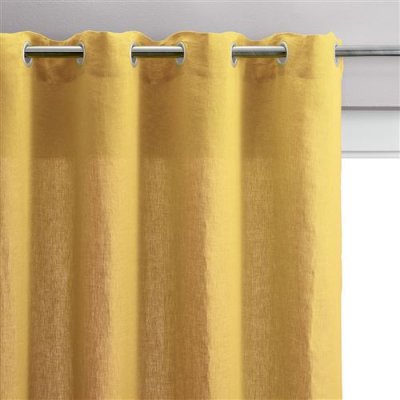 Rideau voile Zeff en lin absynthe 140 x 280