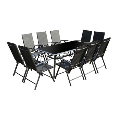 CONCEPT USINE Rimini 10. Salon de jardin en aluminium 10 places. 