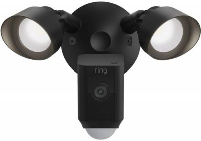 RING  FLOODLIGHT CAM WIRED PLUS BLACK 
