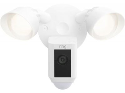 RING  FLOODLIGHT CAM WIRED PLUS WHITE 
