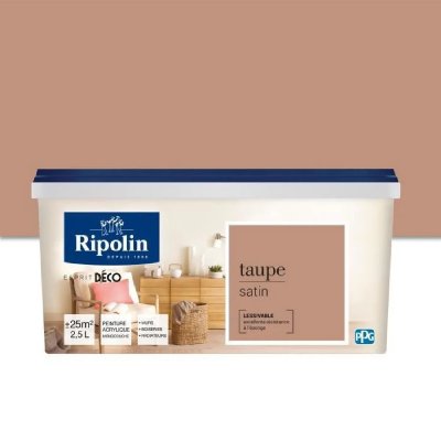RIPOLIN  ESPRIT DECO MULTI SUPPORTS TAUPE  satin  2,5L