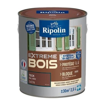RIPOLIN  PROTECTION EXTREME BOIS TECK Satin 2,5 L