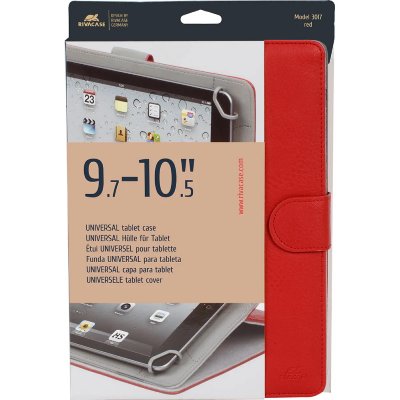 RIVACASE  Etui tablette universel Orly 10,1'' - Cuir - Rouge