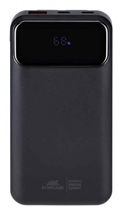 Rivacase Powerbank 10000mAh Power Delivery 22.5W Universelle Charge Rapide Noir