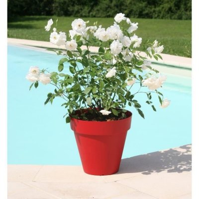 RIVIERA  Pot de fleurs Soleilla - Rond - &Oslash; 49 x 44,8 cm - Rouge