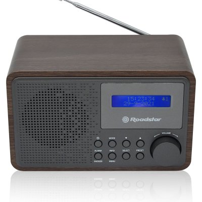 ROADSTAR  HRA-700D+/WD Radio Portable Bois Num&eacute;rique Vintage