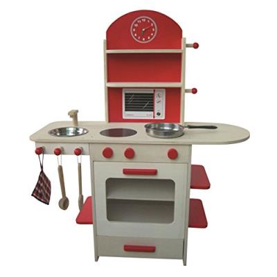 ROBA  98207 Cuisine en bois naturel et MDF peint avec accessoires