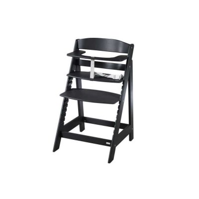 ROBA  Chaise Haute &Eacute;volutive Sit Up Flex - Utilisable Jusqu'&agrave; la Chaise d'Adolescent - Bois Noir noir
