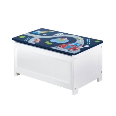 ROBA  coffre de rangement pour jouets racer bleu 60x32x30 cm mdf 424428