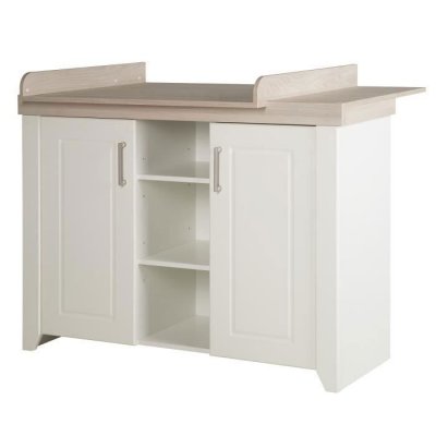 ROBA  Commode &agrave; langer ""Felicia""  - 2 portes 3 niches - Blanc