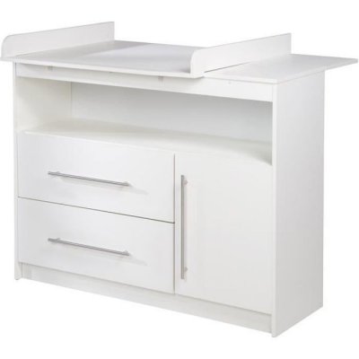 ROBA  Commode &agrave; langer ""Maren"" + Table &agrave; langer amovible - Blanc